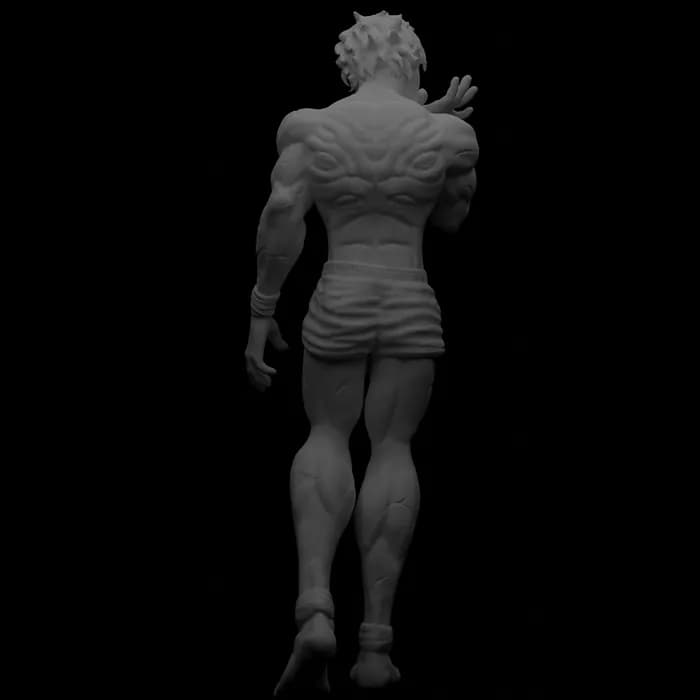 STL - Figura de Baki Hanma render 5