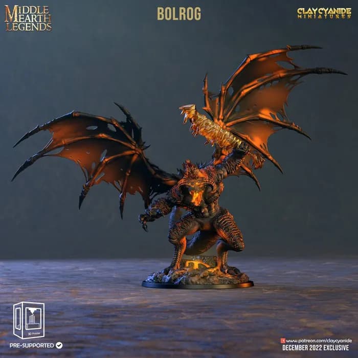 STL - Figura de Balrog