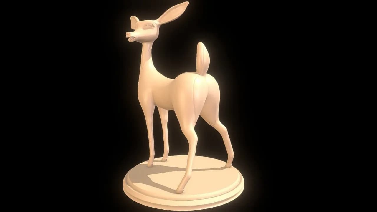 STL - Figura de Bambi, la cierva