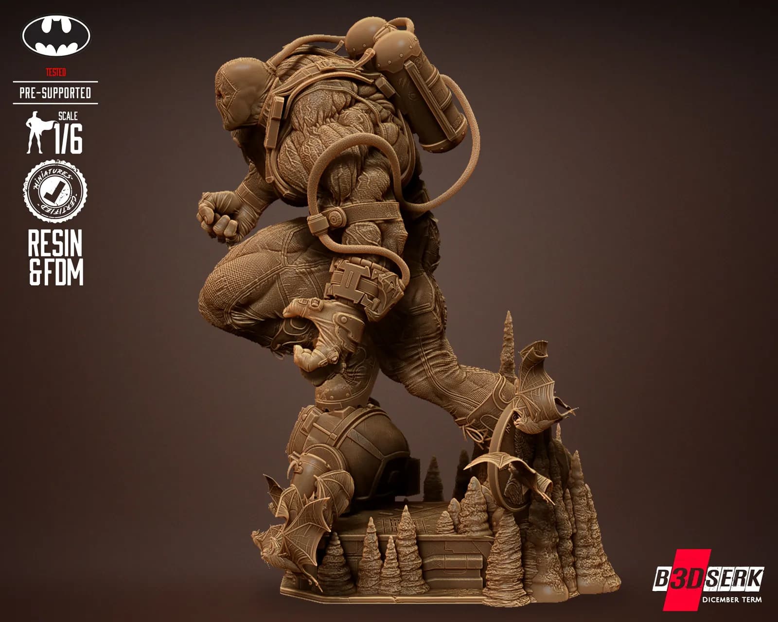 STL - Figura de Bane estilo Batman render 5