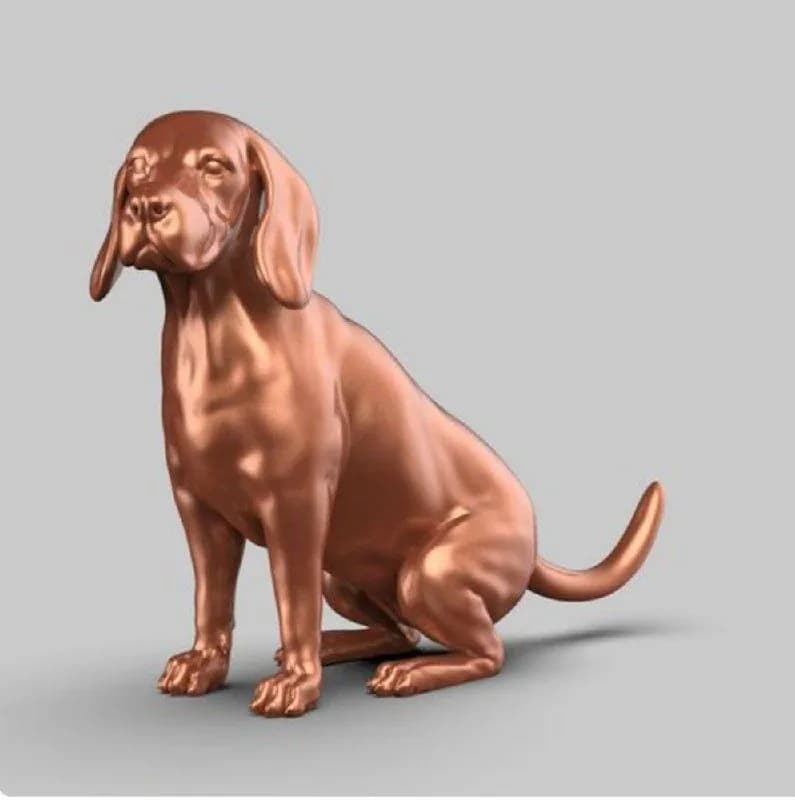 STL - Figura de Beagle Sentado