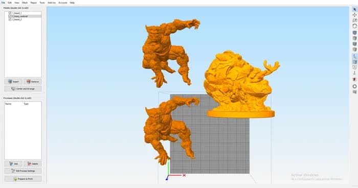STL - Figura de Beast de X Men render 4