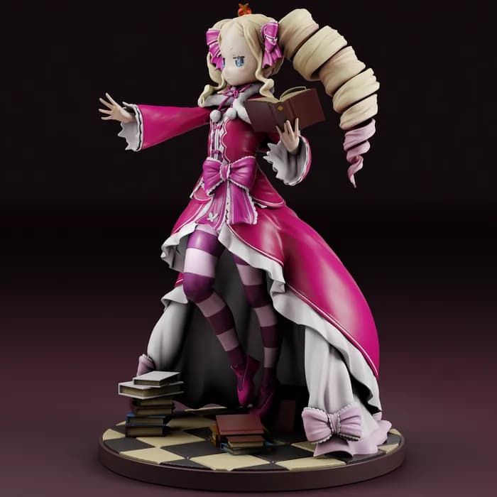 STL - Figura de Beatrice de Re:Zero render 3