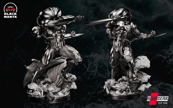 STL - Figura de Black Manta render 4