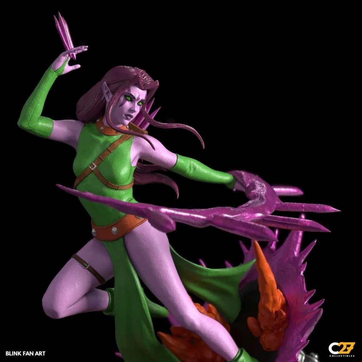 STL - Figura de Blink estilo fan art render 3
