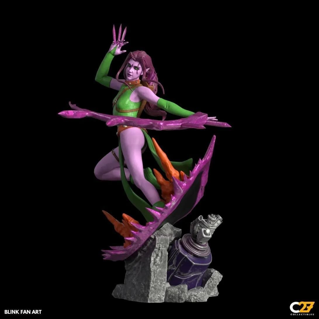 STL - Figura de Blink estilo fan art render 4