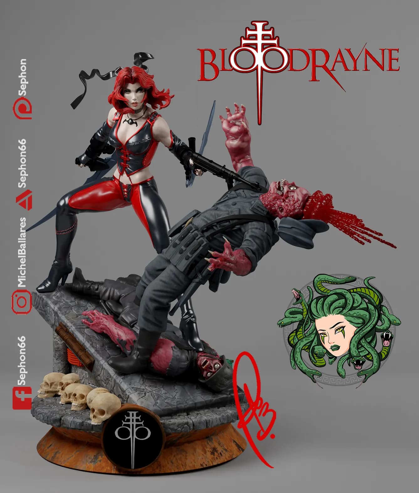 STL - Figura de BloodRayne