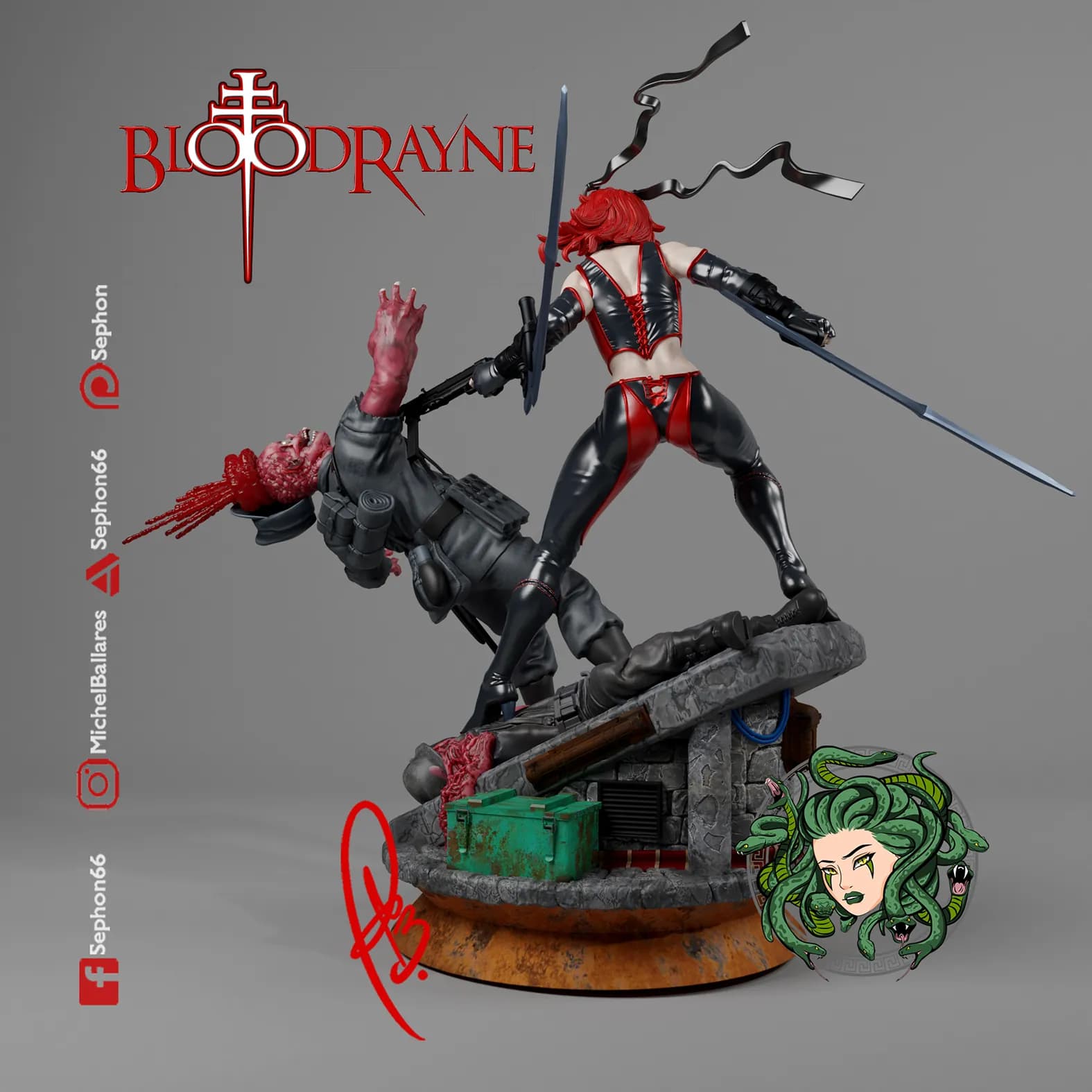 STL - Figura de BloodRayne