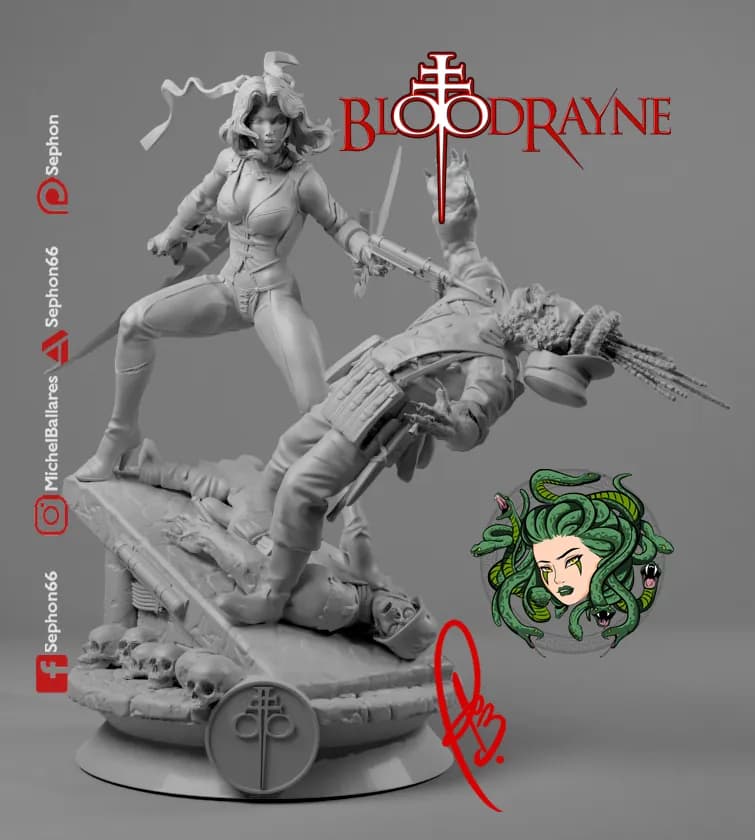 STL - Figura de BloodRayne
