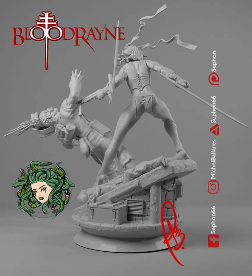 STL - Figura de BloodRayne