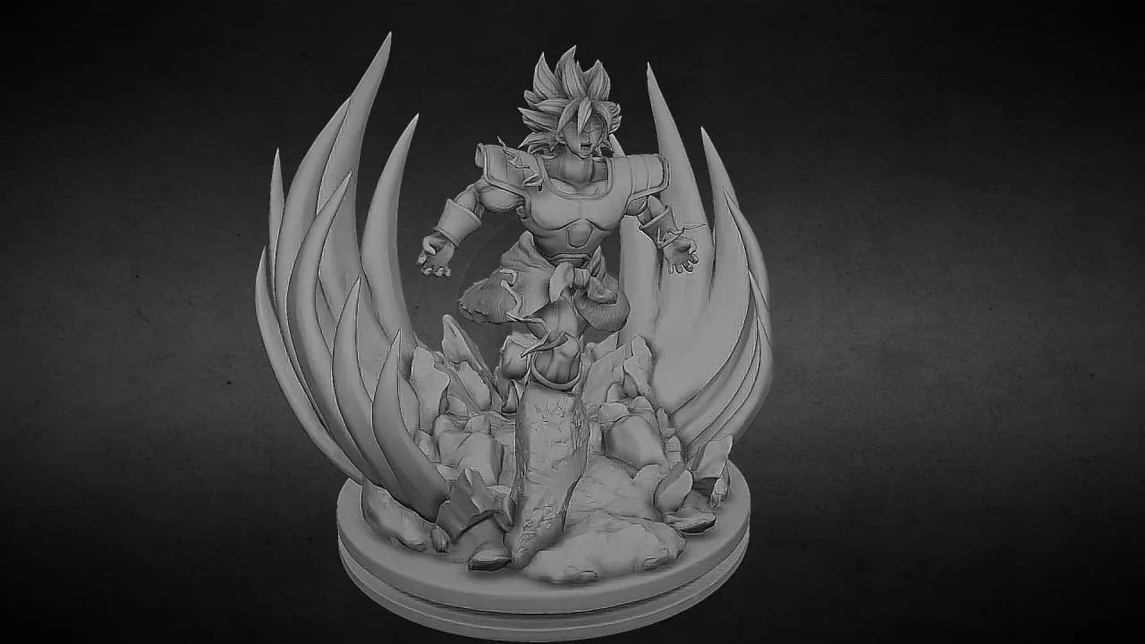 STL - Figura de Broly Super Saiyajin 2