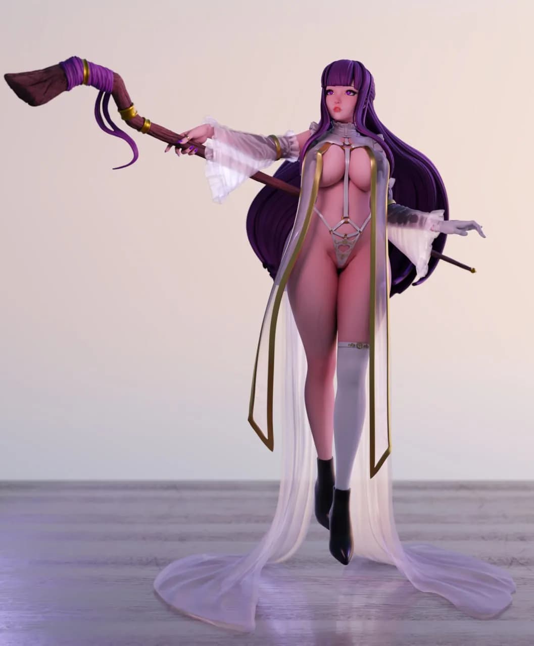 STL - Figura de bruja sensual