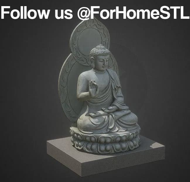 STL - Figura de Buda meditando