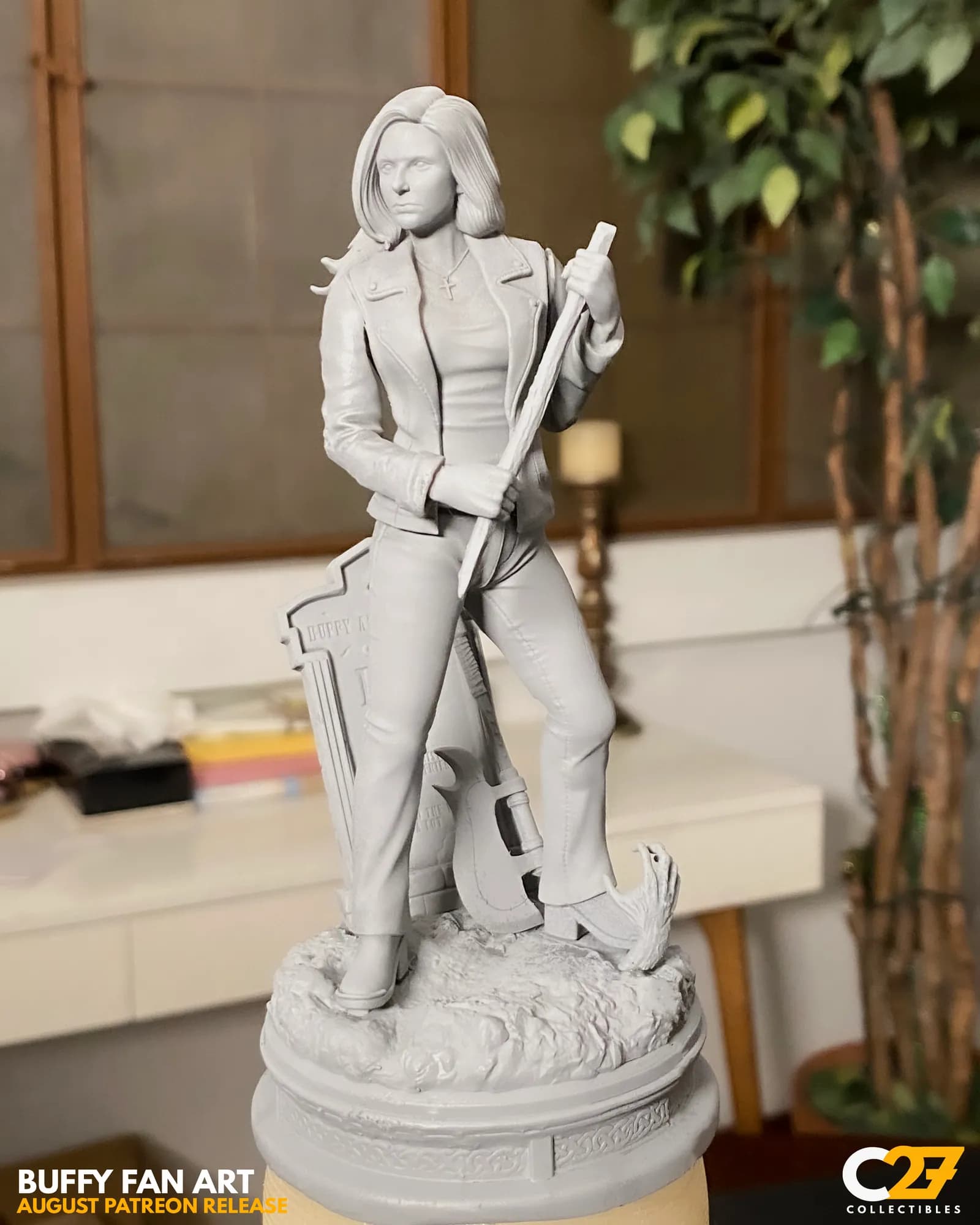 STL - Figura de Buffy Cazavampiros render 4