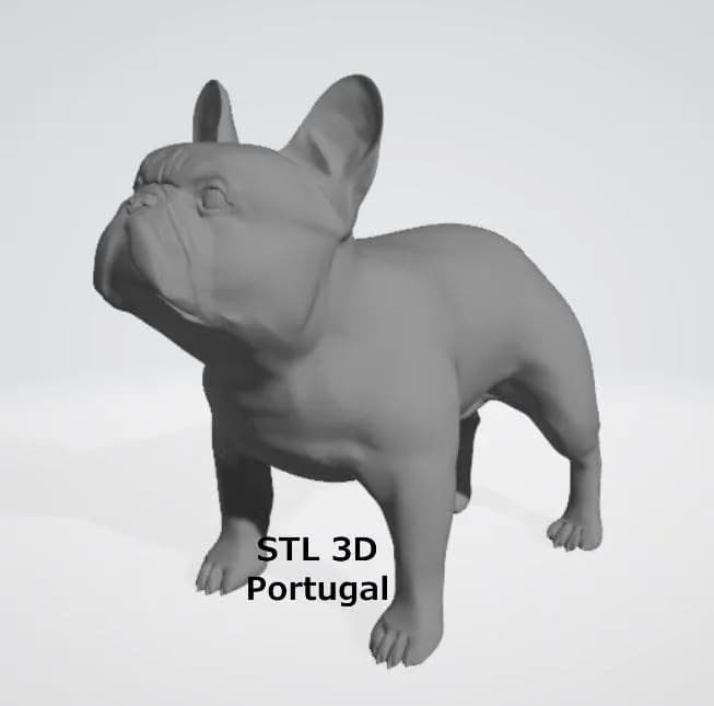 STL - Figura de Bulldog Francés