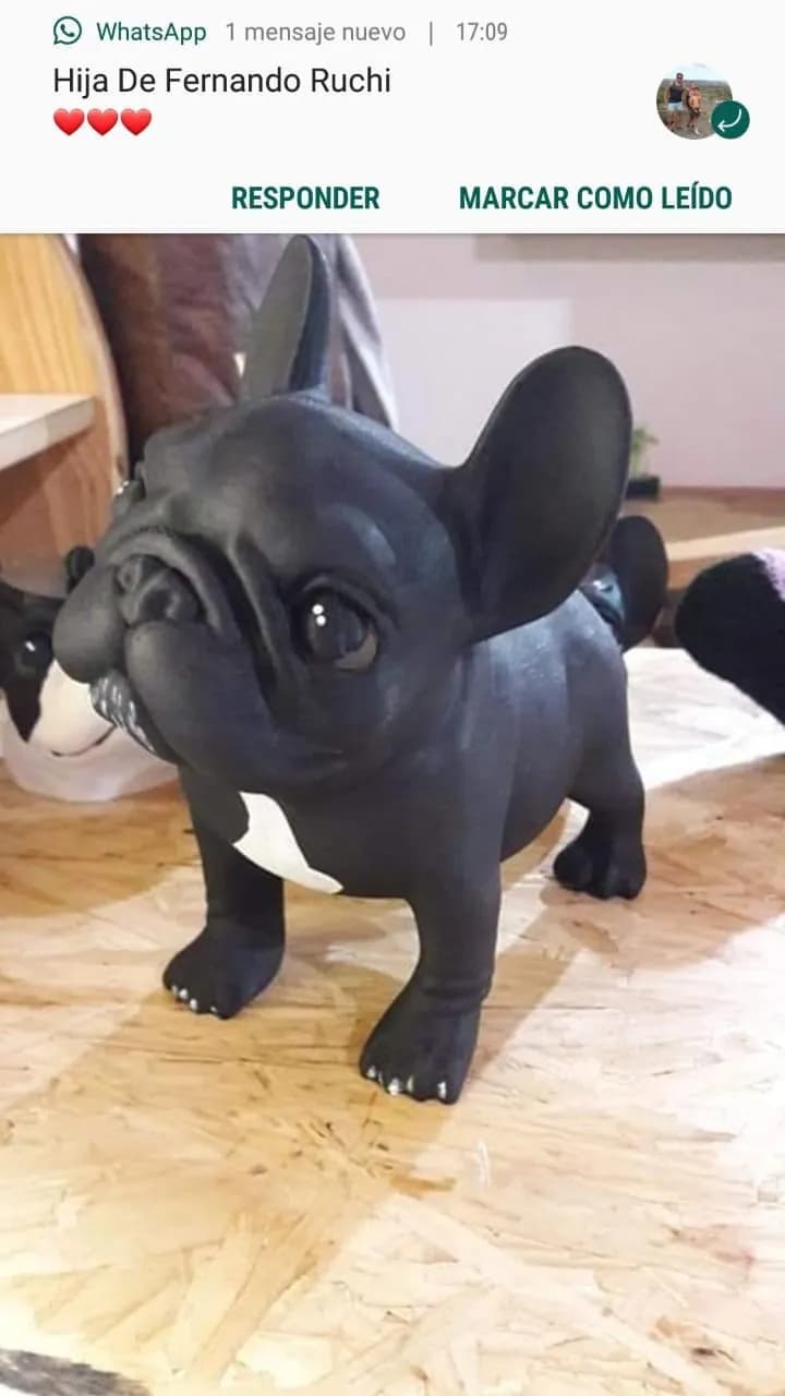 STL - Figura de Bulldog Francés 2