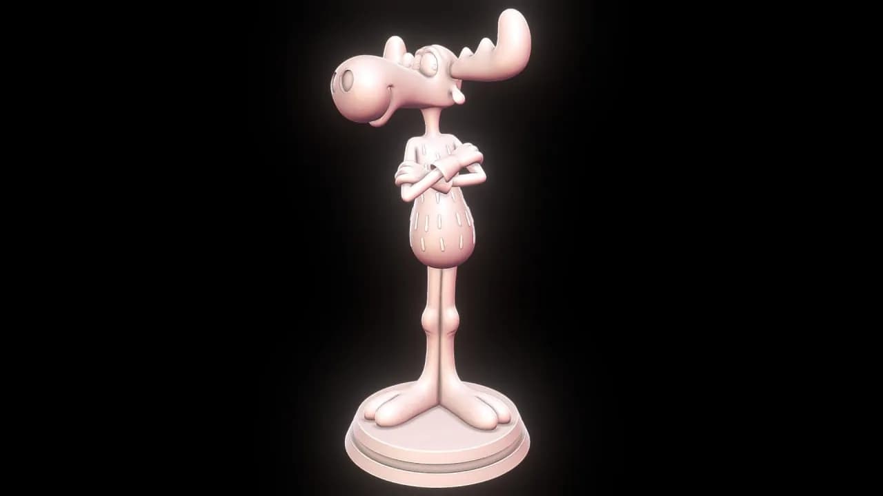 STL - Figura de Bullwinkle J. Moose