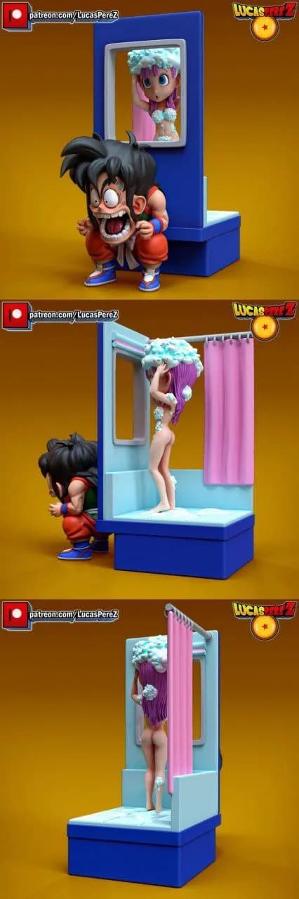 STL - Figura de Bulma en la ducha