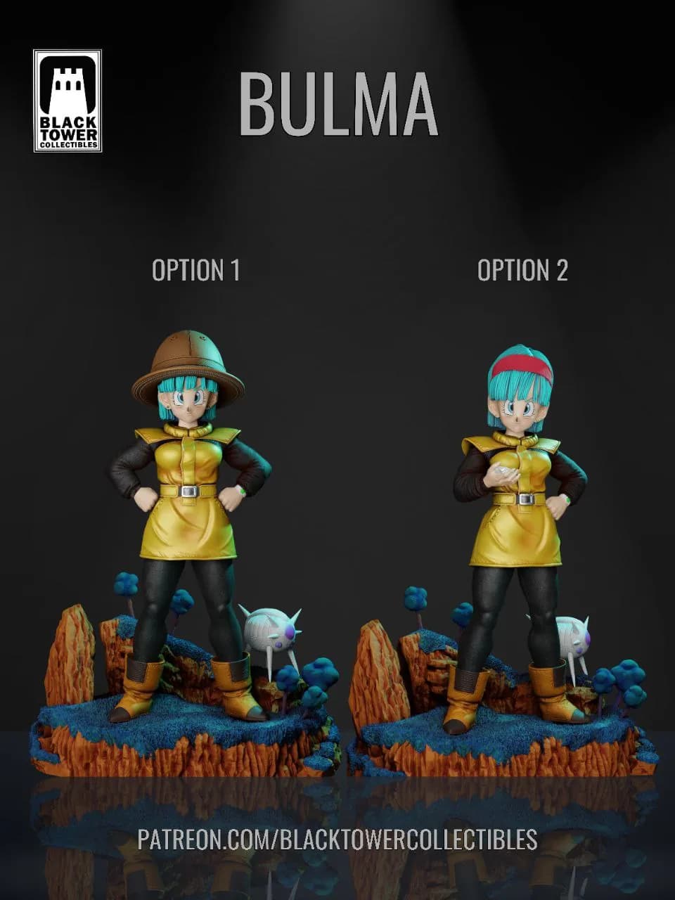 STL - Figura de Bulma en Namek render 5