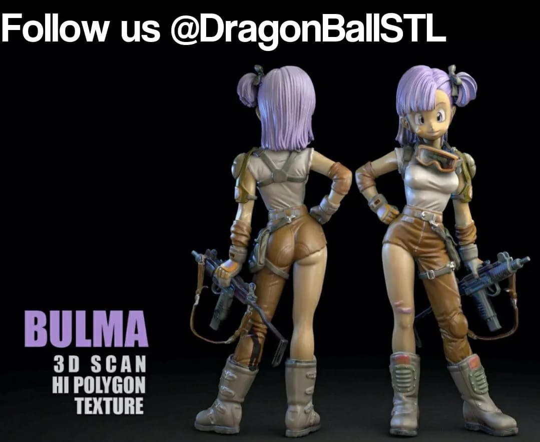 STL - Figura de Bulma Estilo Aventura