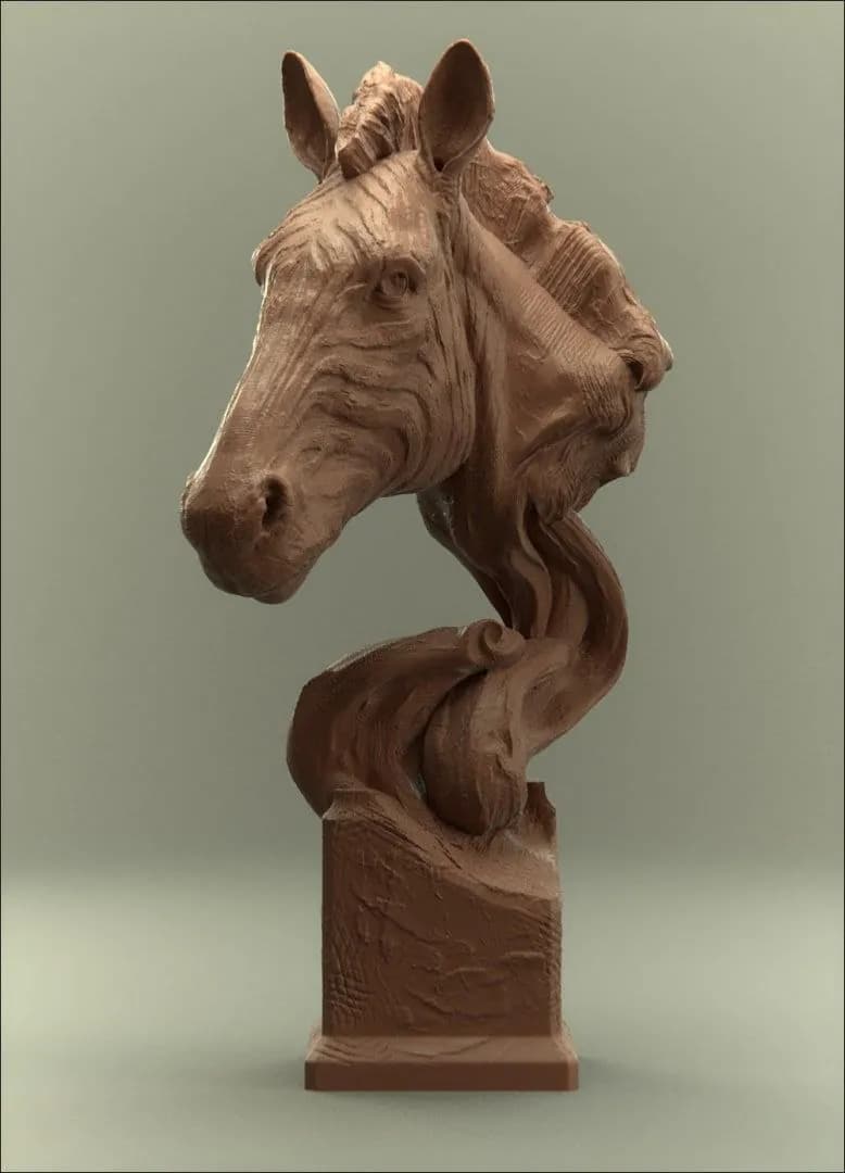 STL - Figura de Caballo Estilizado