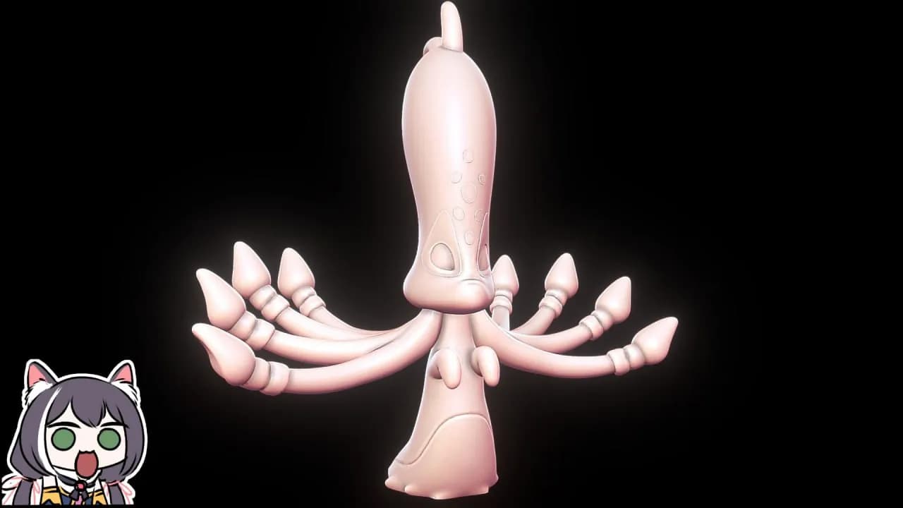 STL - Figura de Calamar Estilizado
