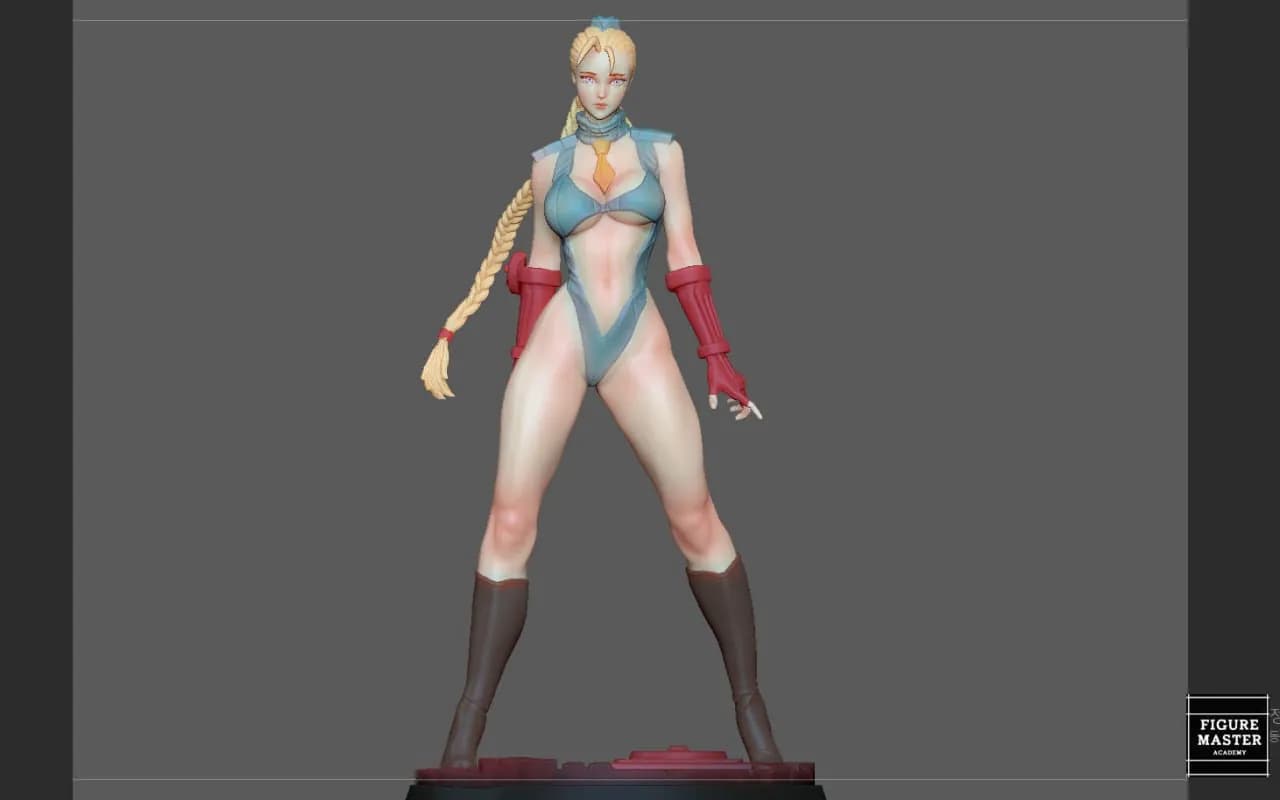 STL - Figura de Cammy estilo anime 2
