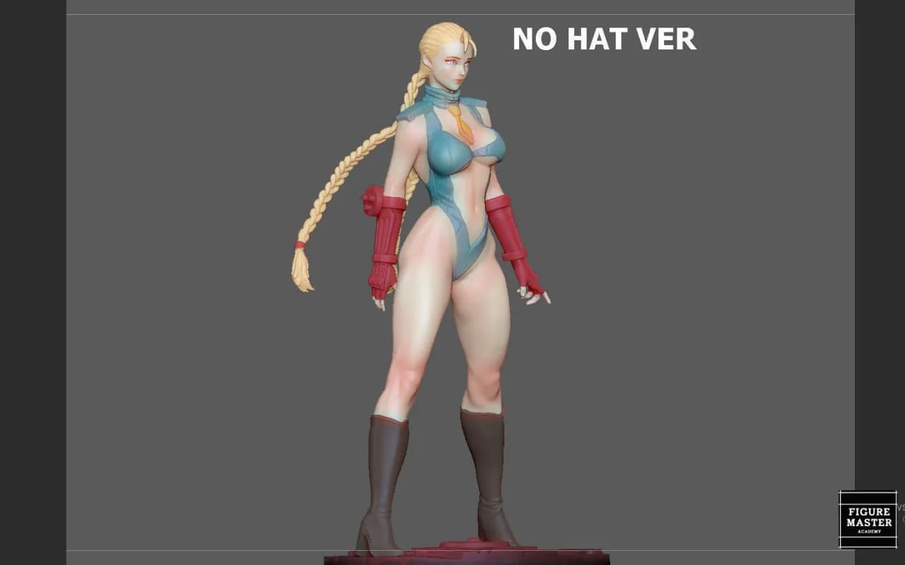 STL - Figura de Cammy estilo anime 2 render 3