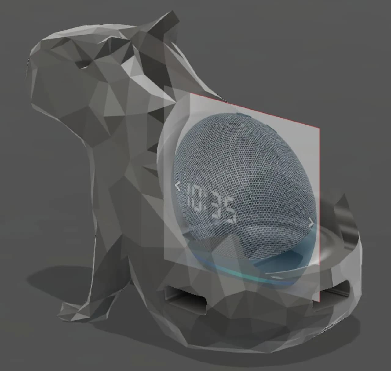 STL - Figura de Capibara render 2