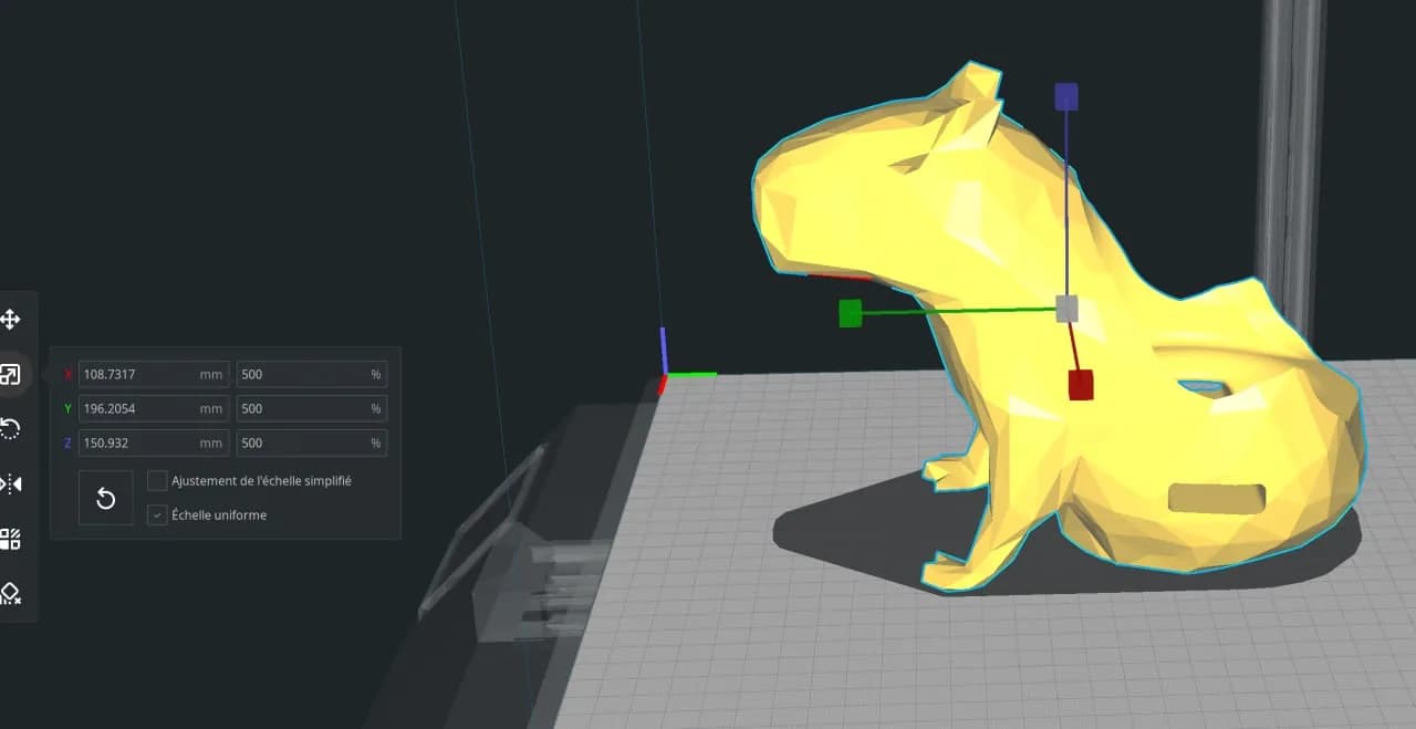STL - Figura de Capibara render 3