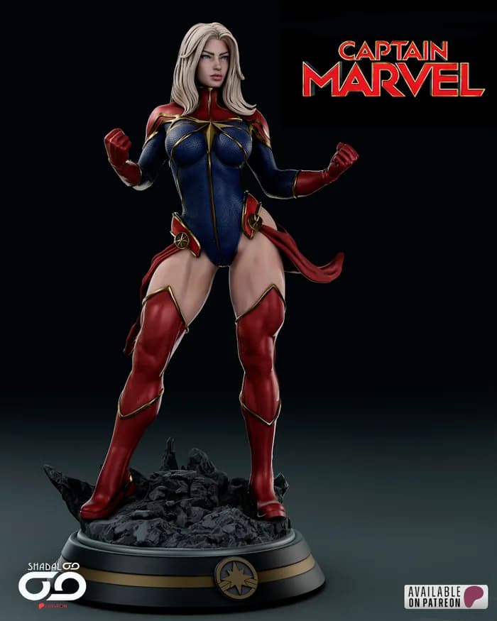 STL - Figura de Capitana Marvel