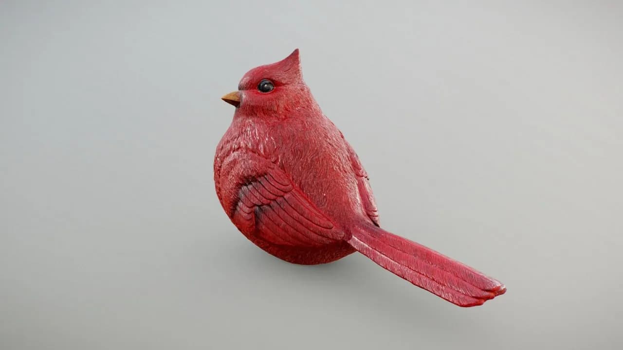 STL - Figura de Cardenal Rojo