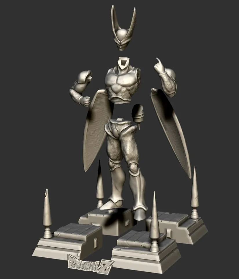 STL - Figura de Cell 2 render 5