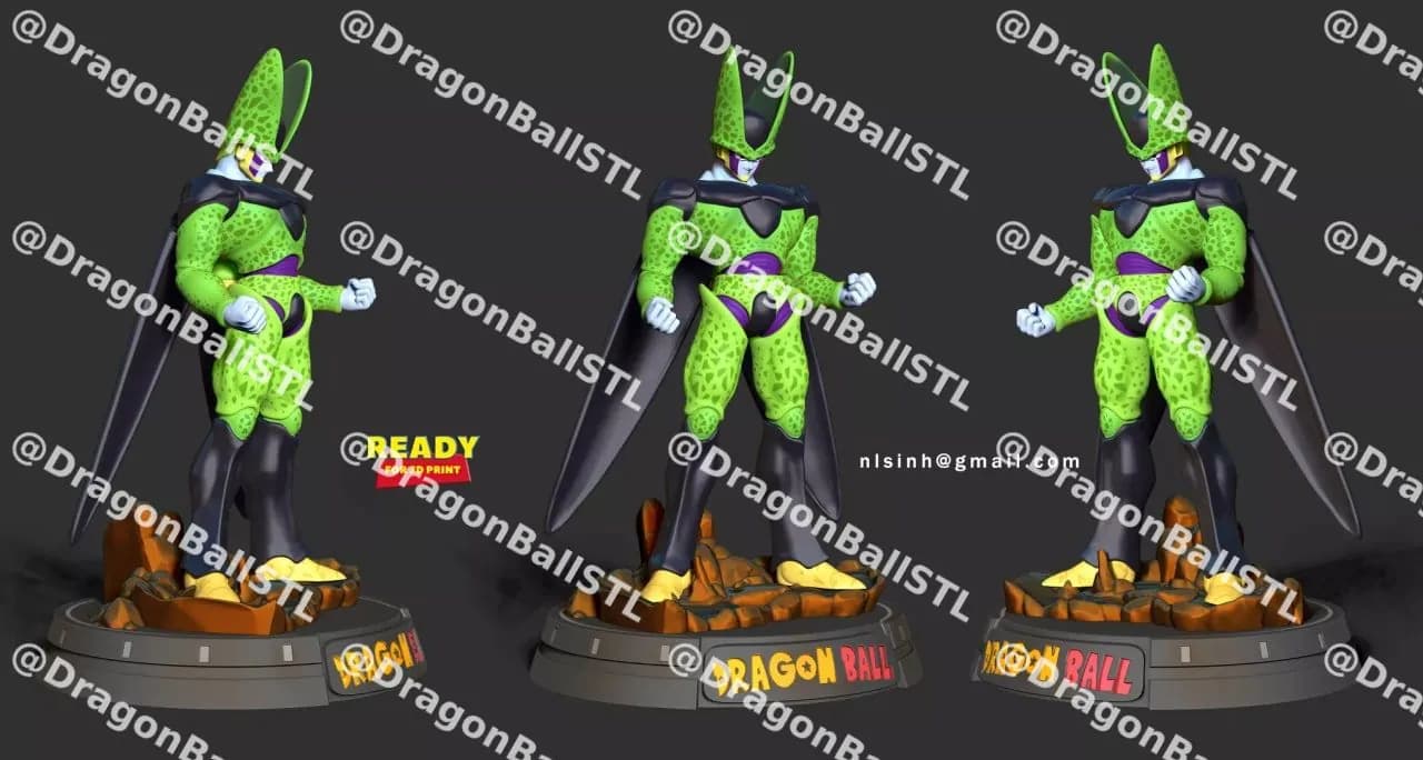 STL - Figura de Cell de Dragon Ball Z 4