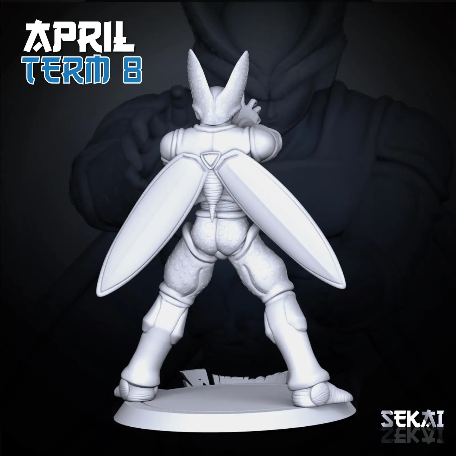 STL - Figura de Cell Dragon Ball Z render 3