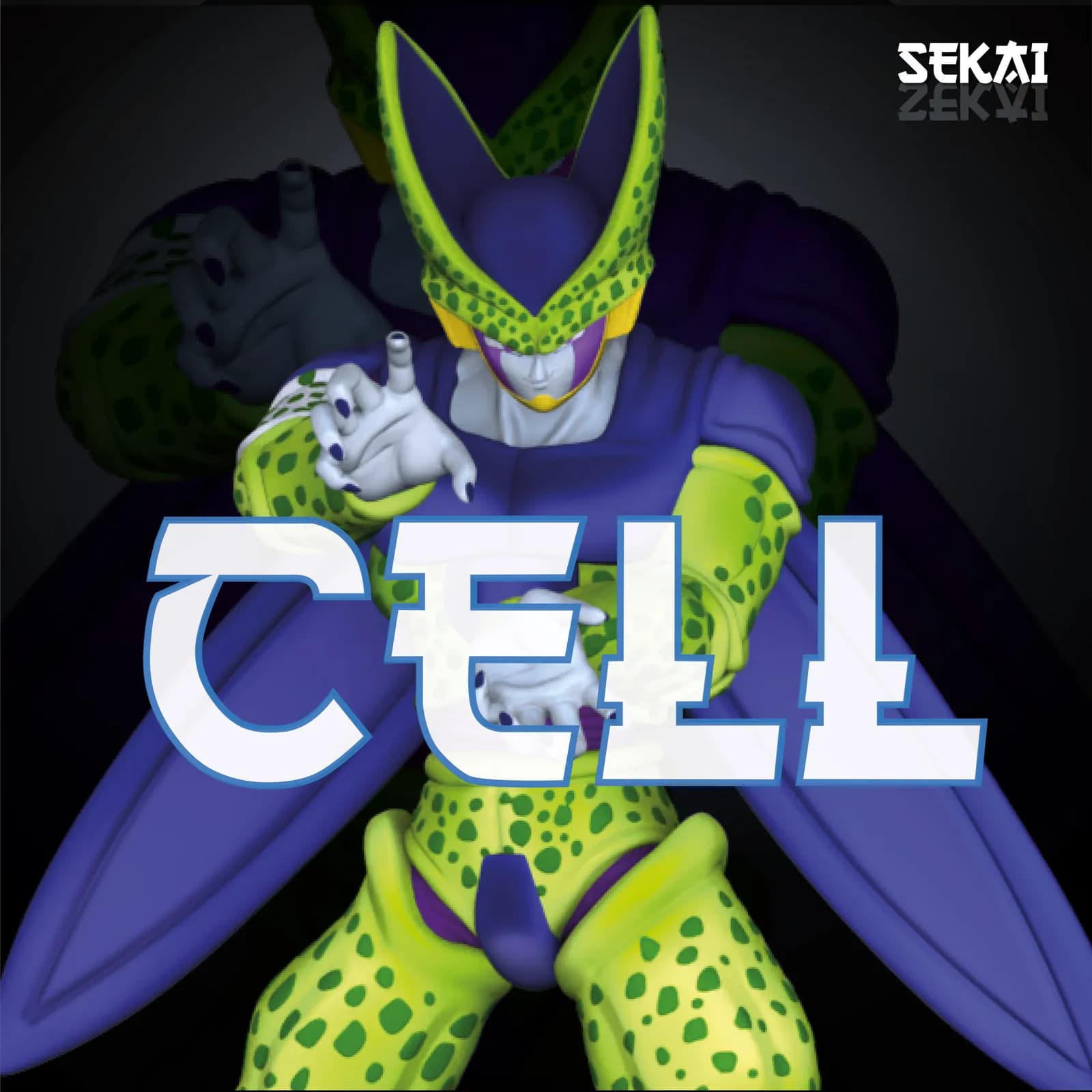 STL - Figura de Cell Dragon Ball Z render 5