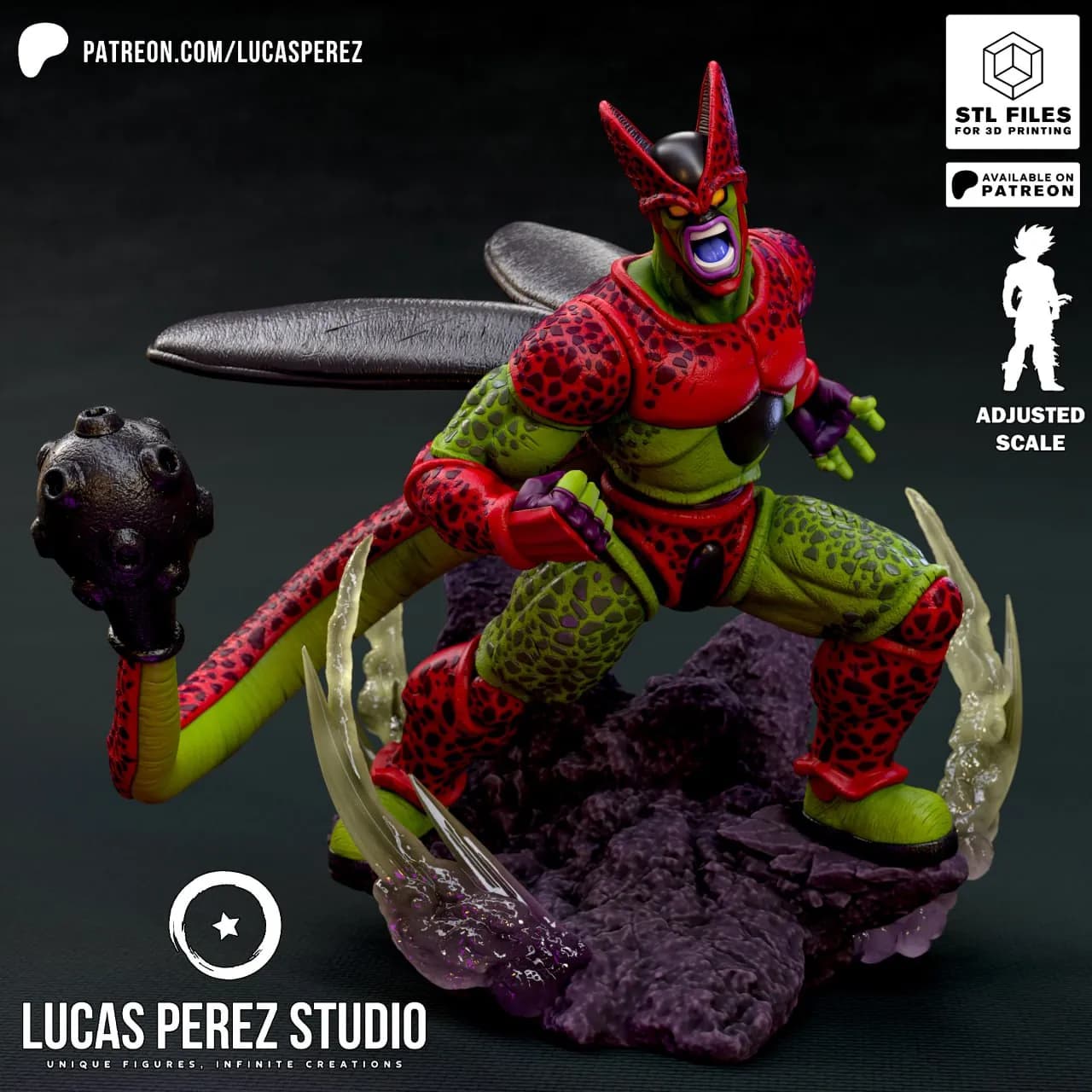 STL - Figura de Cell Max de Dragon Ball
