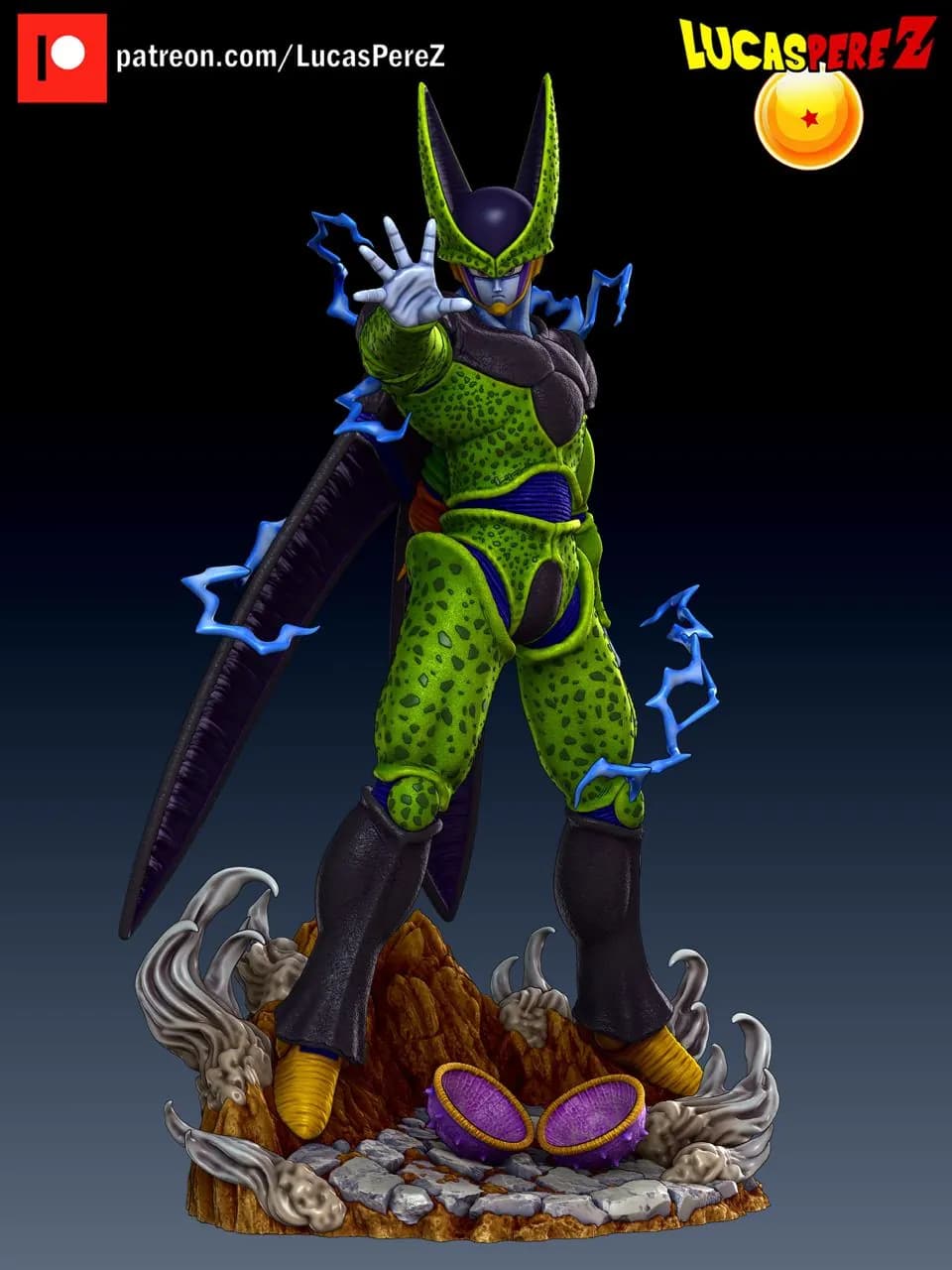 STL - Figura de Cell Saga