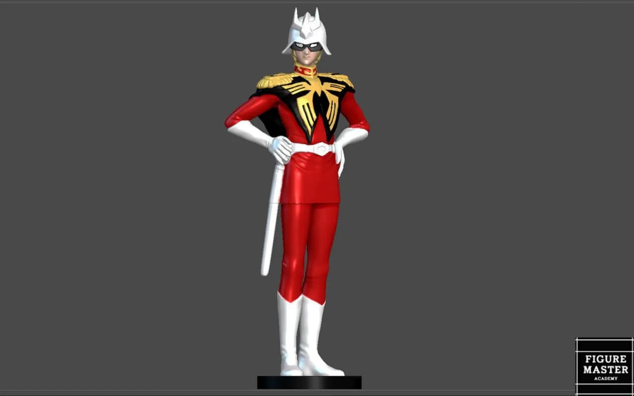 STL - Figura de Char Aznable de Gundam