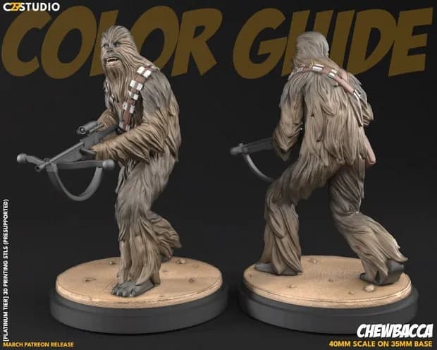 STL - Figura de Chewbacca 3D