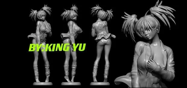 STL - Anime girl figure
