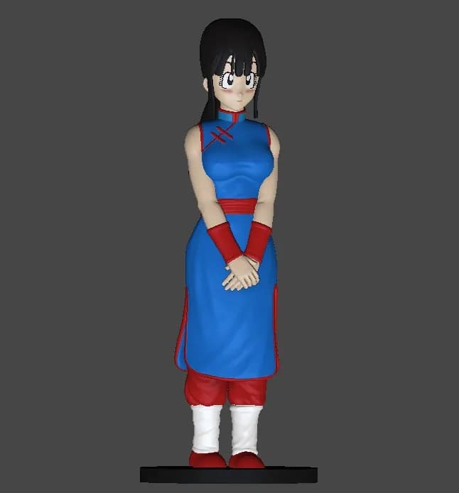 STL - Chichi figure in blue dress