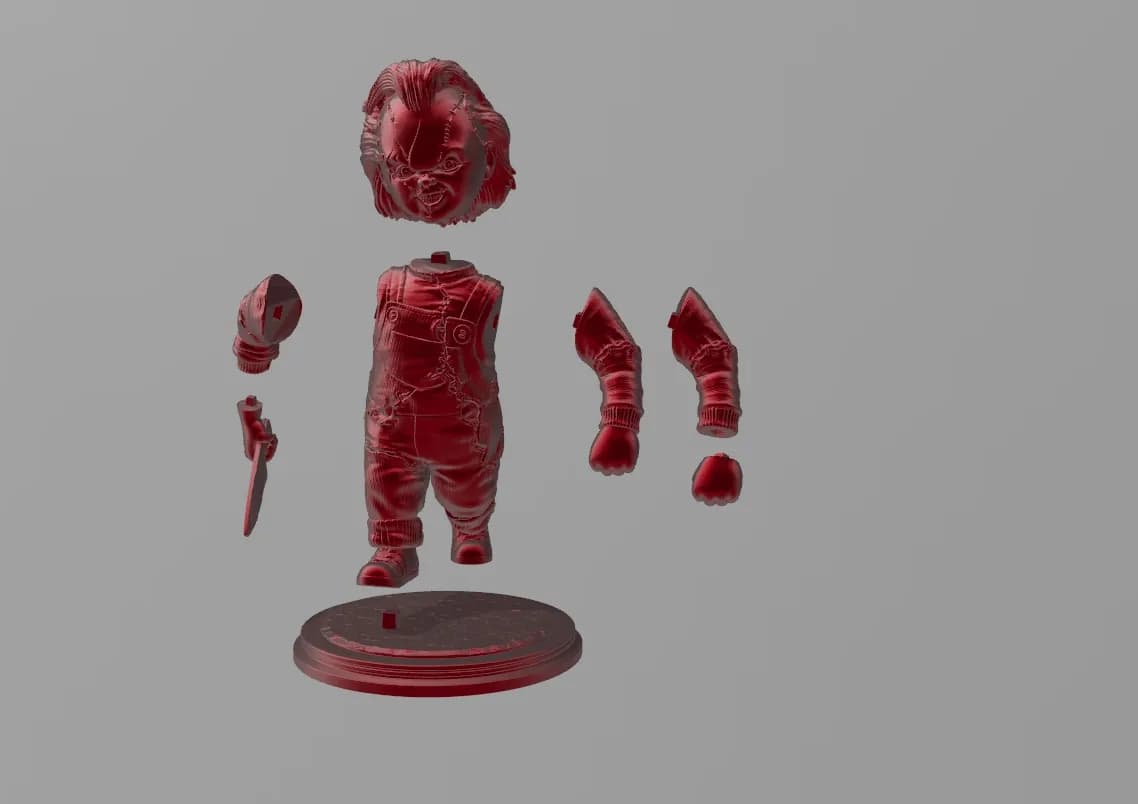 STL - Figura de Chucky render 2