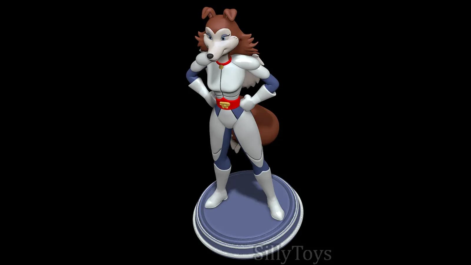 STL - Figura de Colleen de Road Rovers render 2