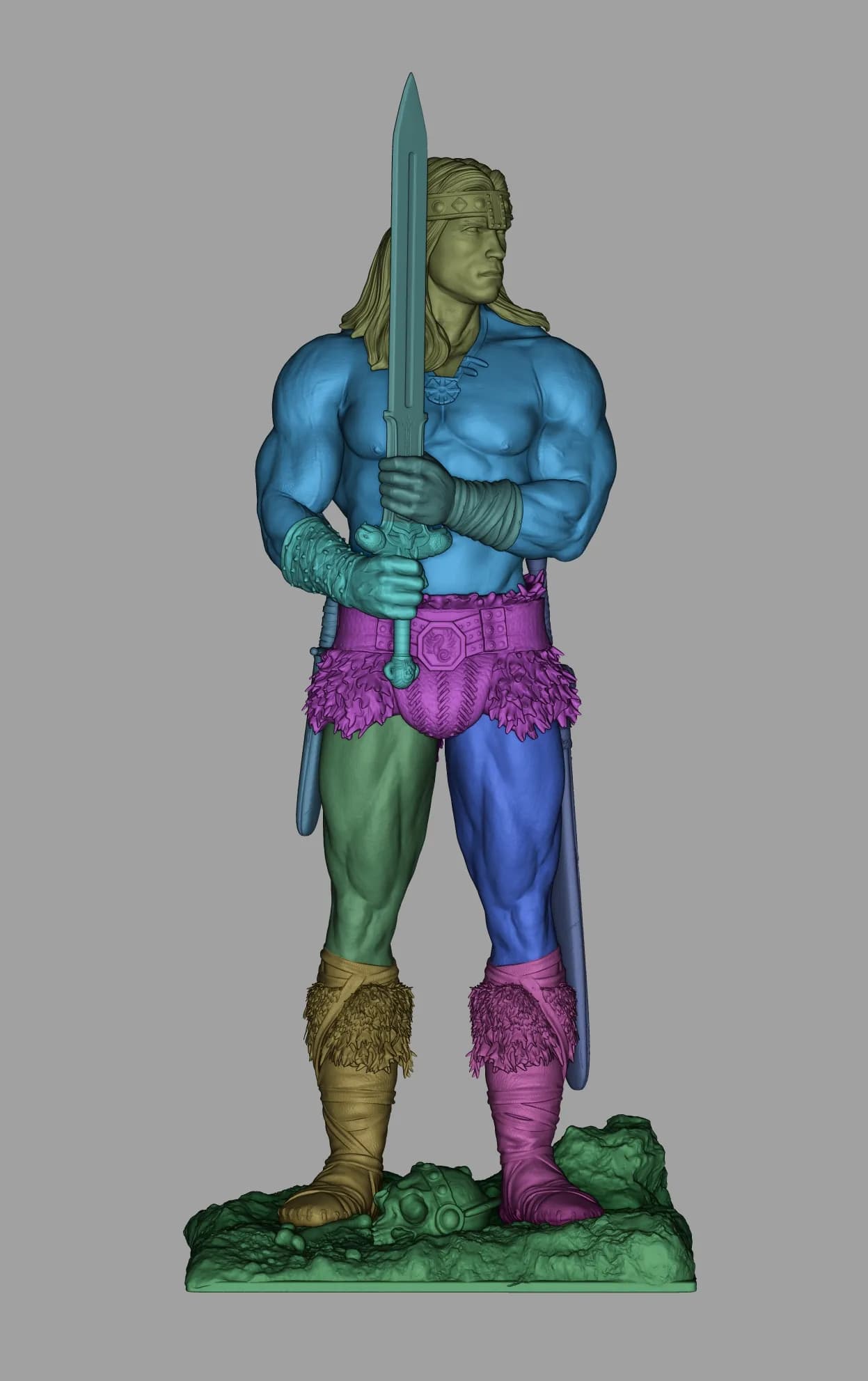 STL - Figura de Conan el Bárbaro 2 render 5