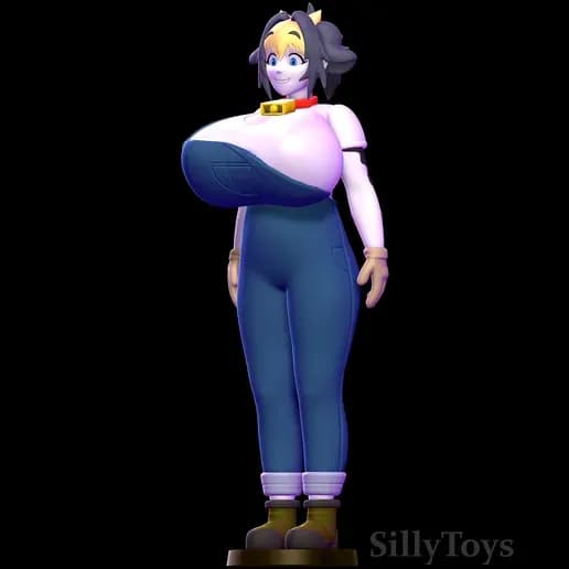 STL - Figura de Coneja Campesina render 5