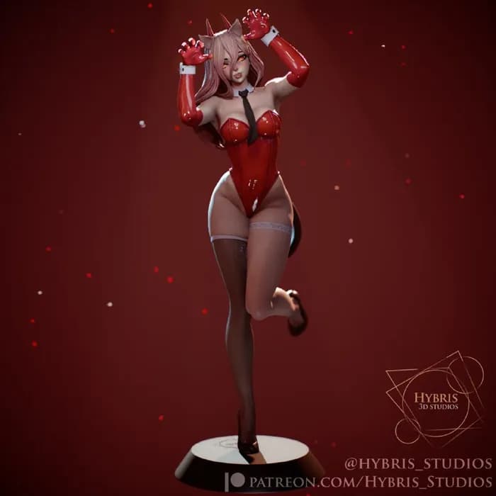 STL - Figura de conejita anime pin up