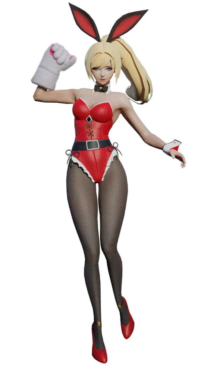 STL - Figura de Conejita Elegante