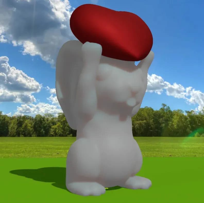STL - Figura de conejo con corazón