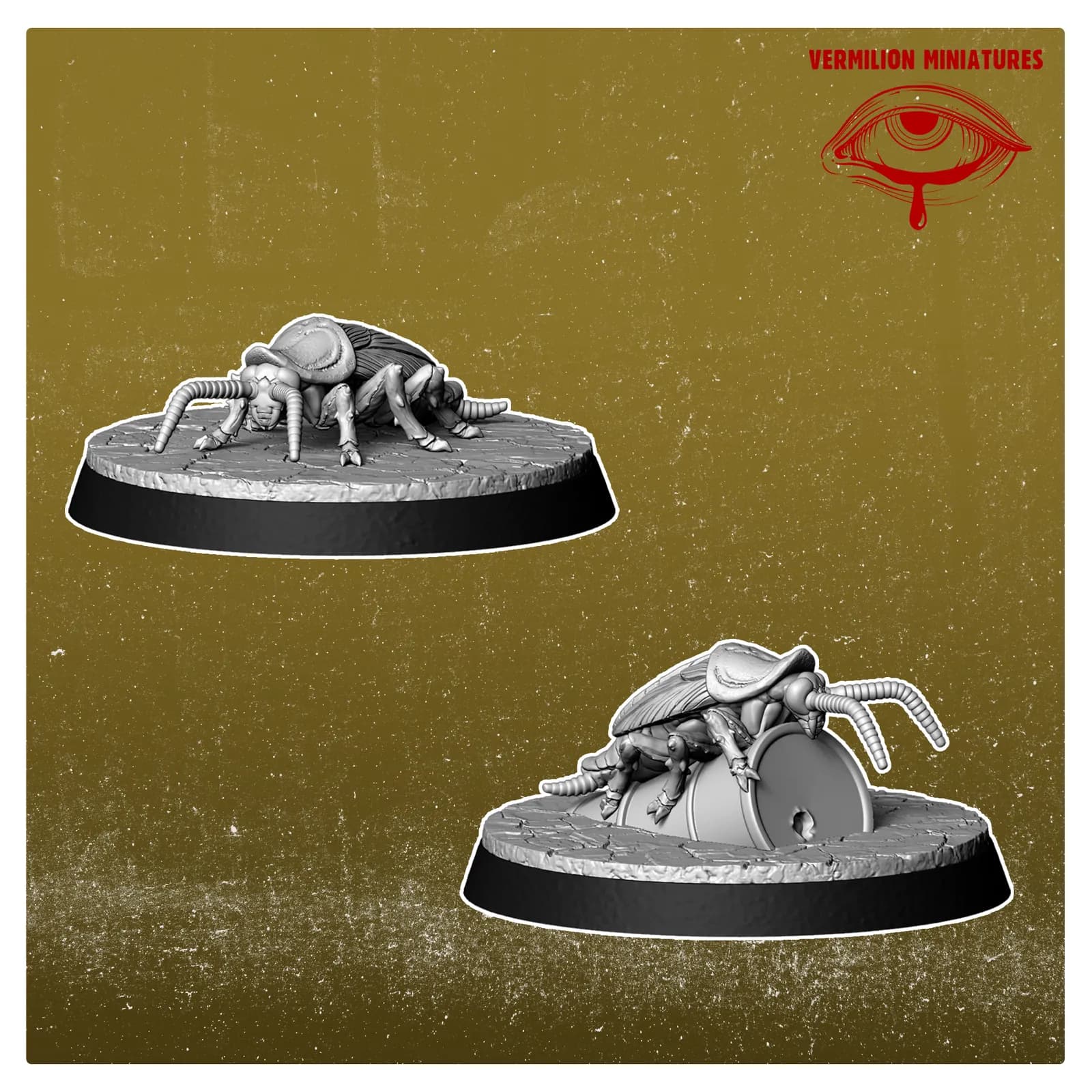 STL - Figura de cucaracha mutante render 2